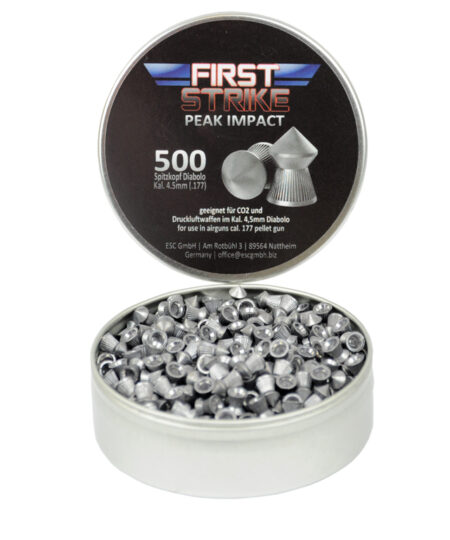 First Strike Diabolo Spitzkopf, 500 Stk., 4,5mm (.177), geriffelt