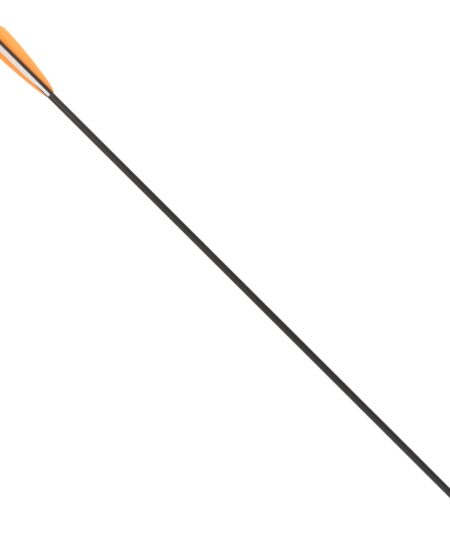 Man Kung Carbonpfeil 30", Schraubspitze, 4" Gummifedern, Schwarz
